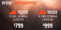 AMD julkaisi Ryzen Threadripperin hinnat, kellotaajuudet ja aikataulun