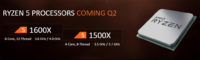 AMD julkaisee 6- ja 4-ytimiset Ryzen 5 -prosessorit huhti-kesäkuussa