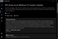Microsoft: Yksi Creators Updaten stutterointia aiheuttavista ongelmista korjattu