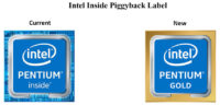 Intel uudelleennimeää Pentiumit Pentium Gold -prosessoreiksi