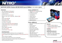 Sapphiren Radeon RX 590 Nitro+ Special Edition -näytönohjaimen kaikki tiedot vuotivat nettiin