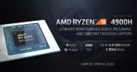 AMD julkisti Ryzen 4000 -sarjan lippulaivamallit kannettaviin: Ryzen 9 4900H ja HS