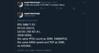 NVIDIAn huhutaan valmistelevan GeForce RTX 3080 Ti 20 Gt -näytönohjainta