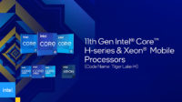 Intel julkaisi 11. sukupolven Core H -sarjan prosessorit tehokannettaviin (Tiger Lake-H)