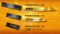Adata julkisti Prospector-sarjan SSD:t huimilla kirjoituskestävyyksillä