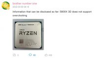 AMD on pyytänyt piilottamaan ylikellotusvalikot tulevilta Ryzen 7 5800X3D -prosessoreilta