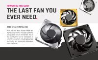 Alphacool julkaisi uudet Apex Stealth Metal Fan -tuulettimet