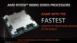 AMD julkaisi CES 2024 -messuilla uudet Ryzen 8000G -prosessorit AM5-kannalle