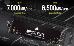 Corsair julkaisi uudet MP600 Elite -sarjan M.2 SSD:t