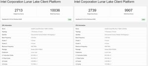 Intelin Lunar Lake -prosessorit testivuodoissa