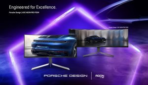 Agon by AOC ja Porsche Design julkaisivat yhteistyössä 34-tuumaisen QD-OLED-pelinäytön