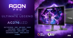 AOC:lta uusi 27″ QD-OLED-näyttö Agon Pro -sarjaan