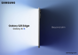 Samsung julkaisi 5,8 mm:n paksuisen Galaxy S25 Edge -älypuhelinmallinsa