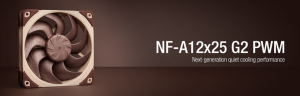 Noctua esitteli uuden NF-A12x25 G2 -tuulettimensa