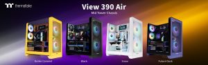 Thermaltakelta uusi View 390 Air -miditornikotelo eri väreissä