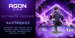 AGON by AOC julkaisi AGON Pro AG276QKD2 QD-OLED-pelinäytön